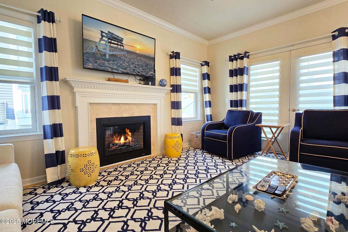Bedroom, Fireplace, Interior