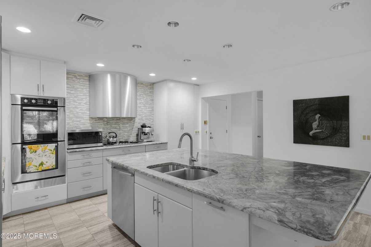 Interior, Kitchen, Recessed Lighting, Stainless Steel Appliances