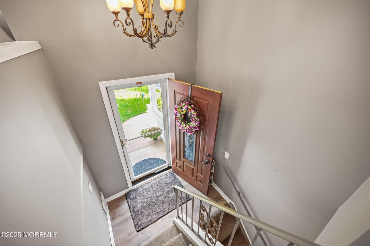 Chandelier, Interior, Wood Texture Flooring