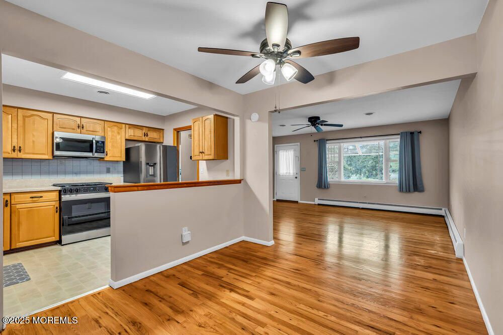 Interior, Kitchen, Wood Texture Flooring