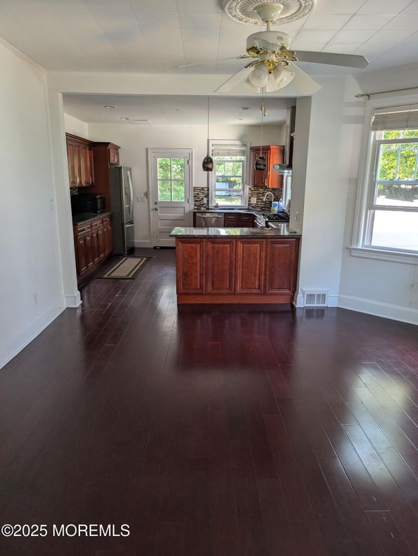Interior, Kitchen, Wood Texture Flooring