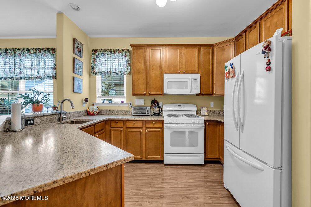 Interior, Kitchen, Wood Texture Flooring