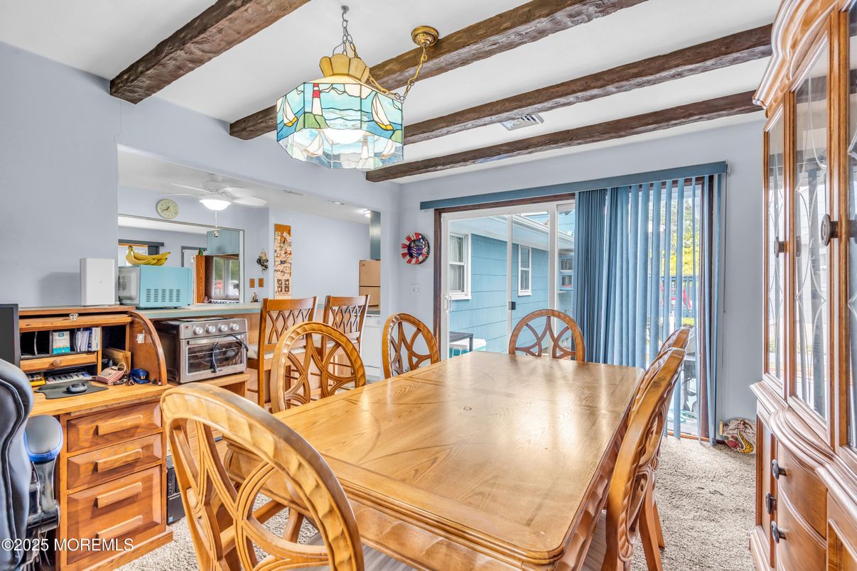 Dining room, Interior, Wooden Beams