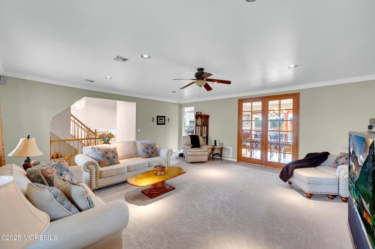Interior, Living room, Recessed Lighting