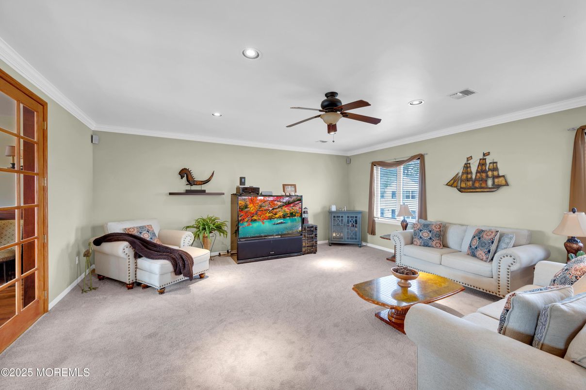 Interior, Living room, Recessed Lighting