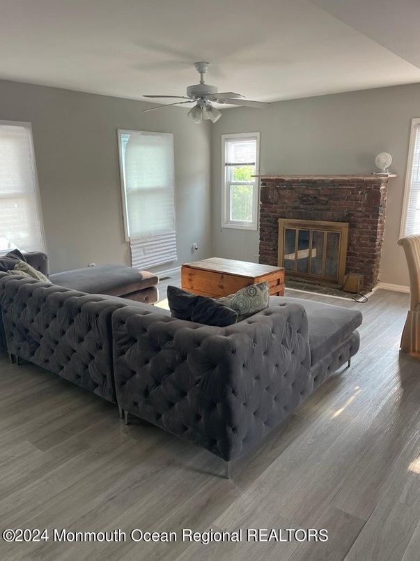 Fireplace, Interior, Wood Texture Flooring