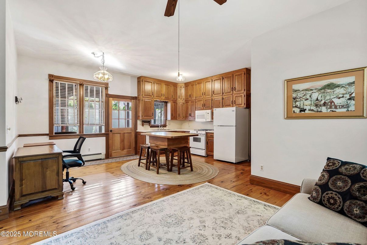 Chandelier, Home Office, Interior, Kitchen, Pendant Lights, Wood Texture Flooring