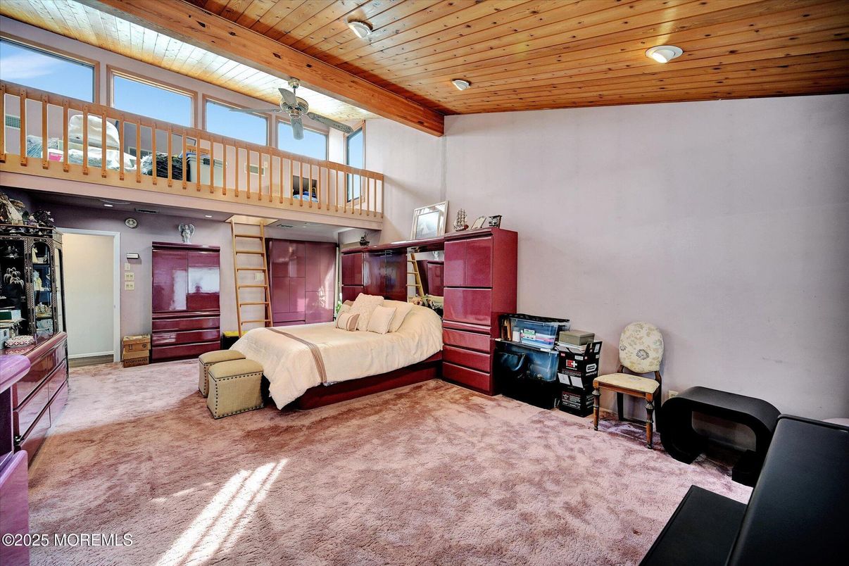 Bedroom, Interior, Recessed Lighting, Wooden Beams, Wooden Ceilings