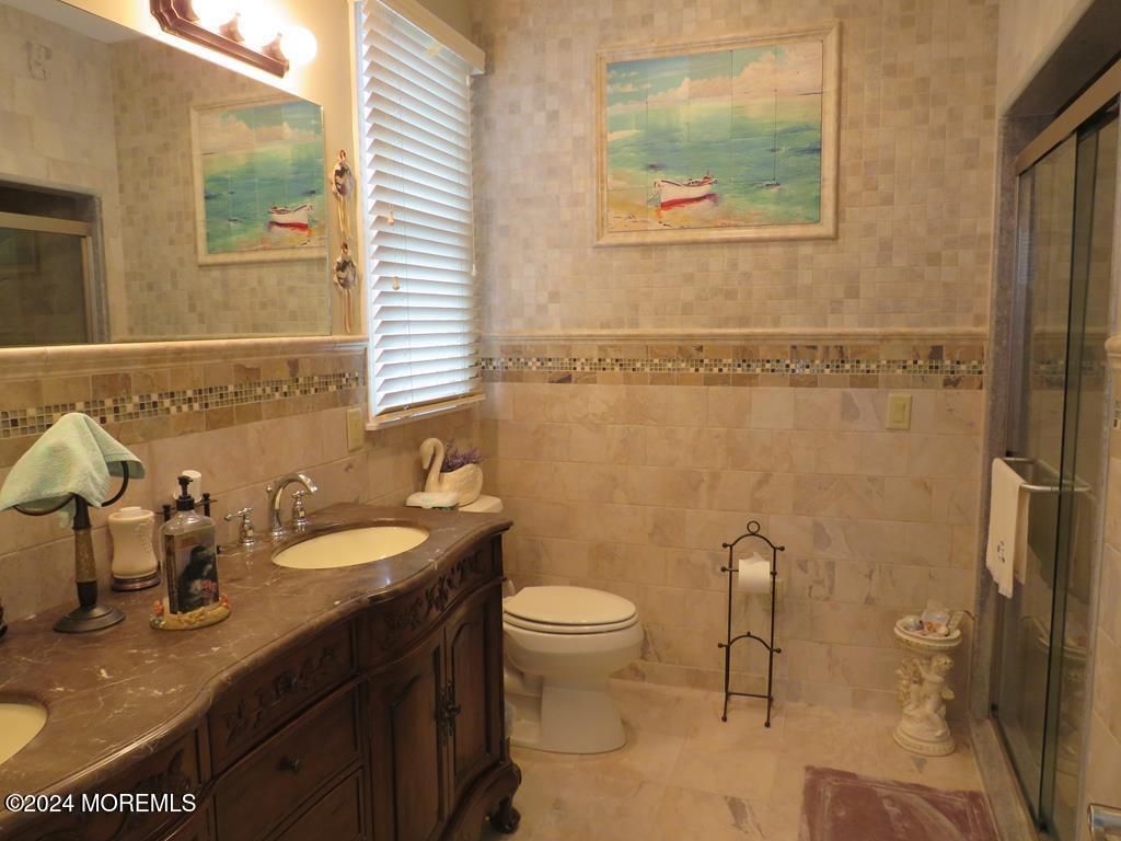 Bathroom, Dual Sink Vanities, Glass Shower, Interior
