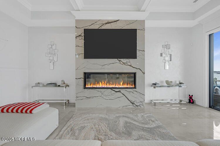 Fireplace, Interior, Marble Walls