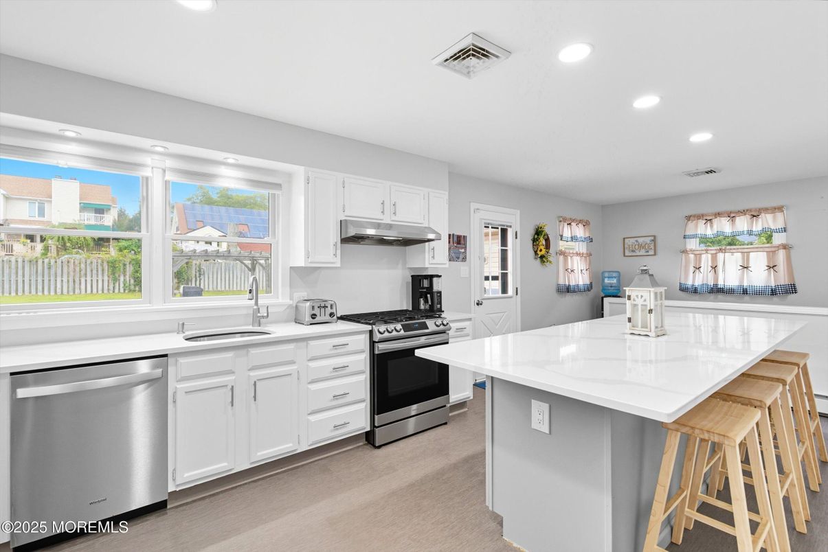 Interior, Kitchen, Recessed Lighting, Stainless Steel Appliances