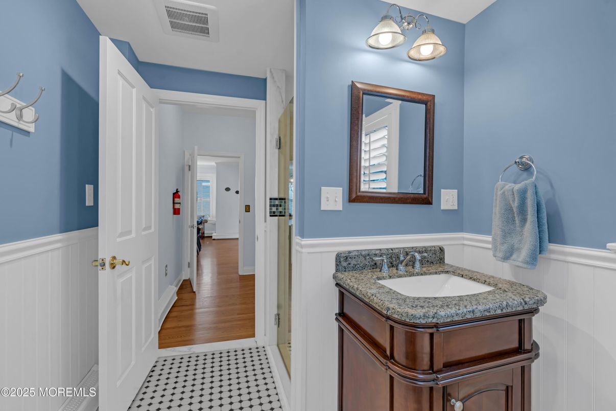 Bathroom, Interior, Wood Texture Flooring