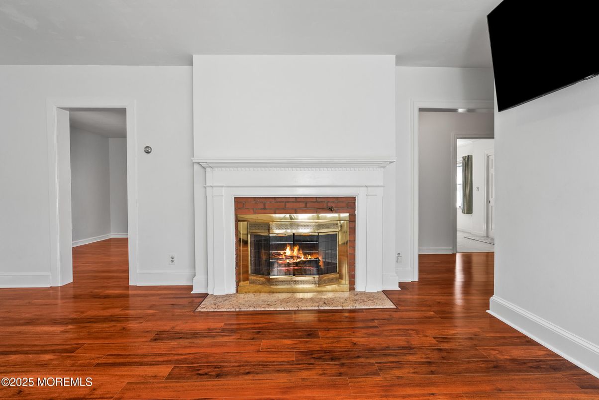 Fireplace, Interior, Wood Texture Flooring