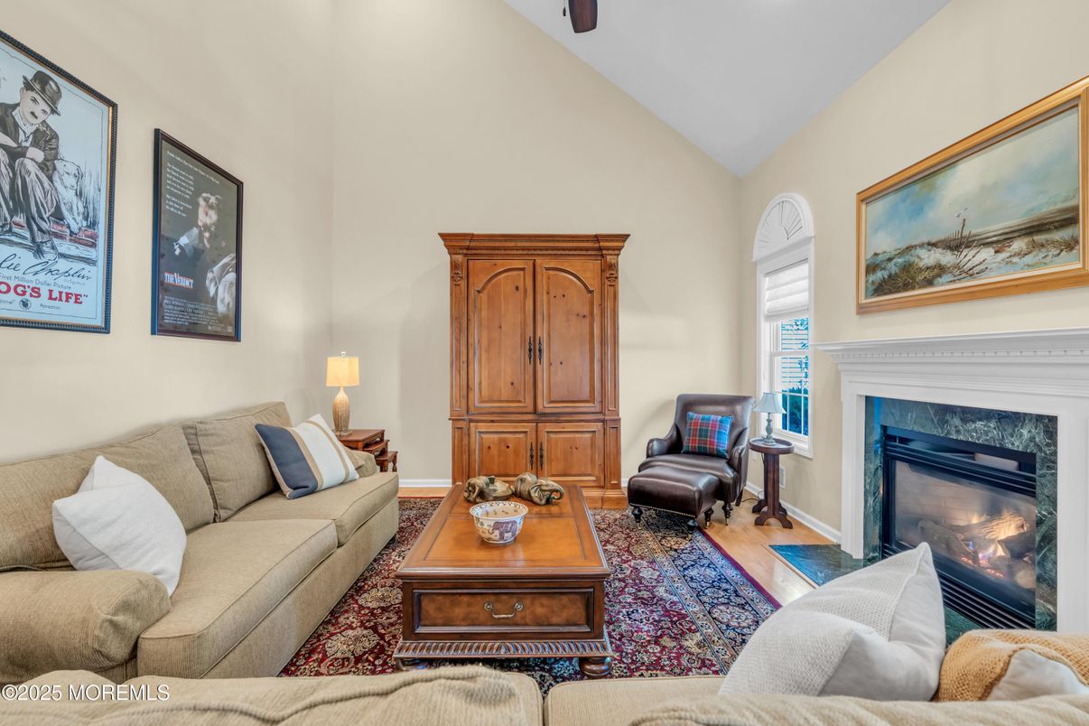 Fireplace, Interior, Living room, Recessed Lighting