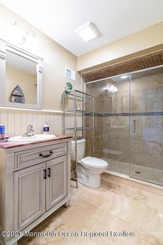 Bathroom, Glass Shower, Interior, Tile Countertops