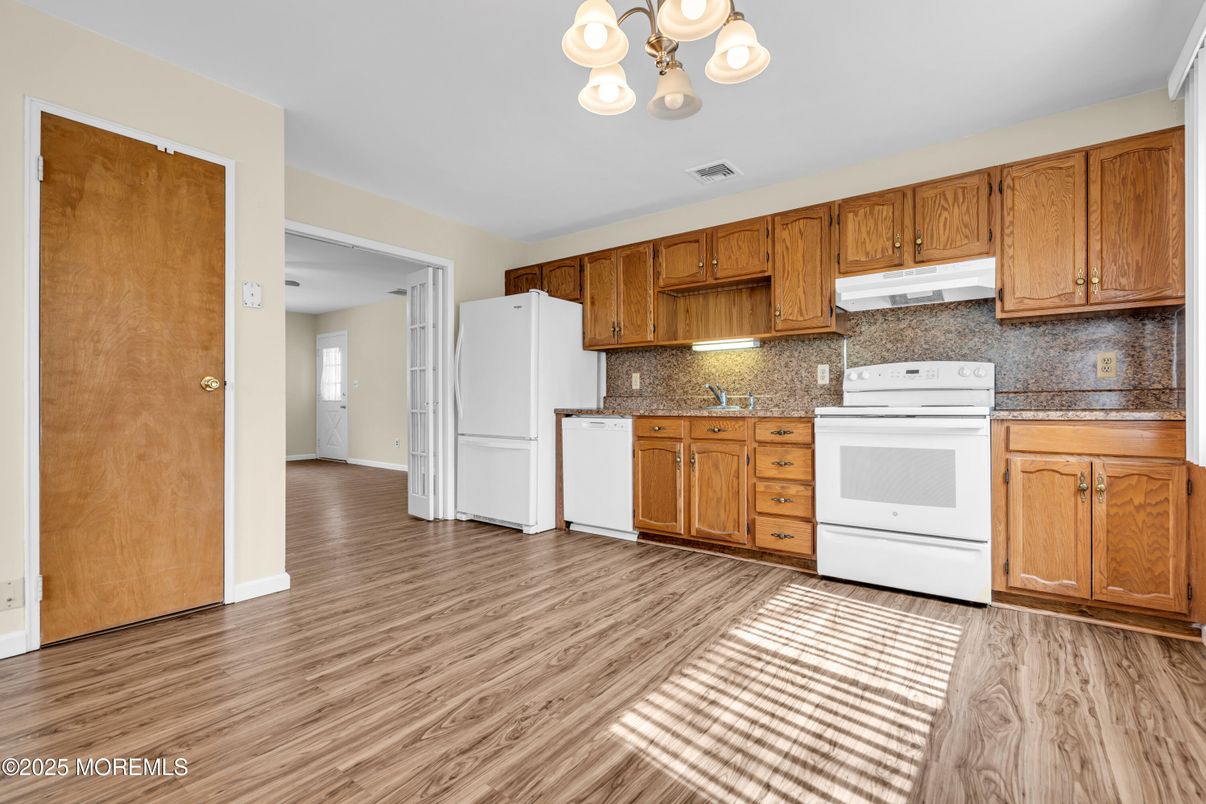 Interior, Kitchen, Wood Texture Flooring