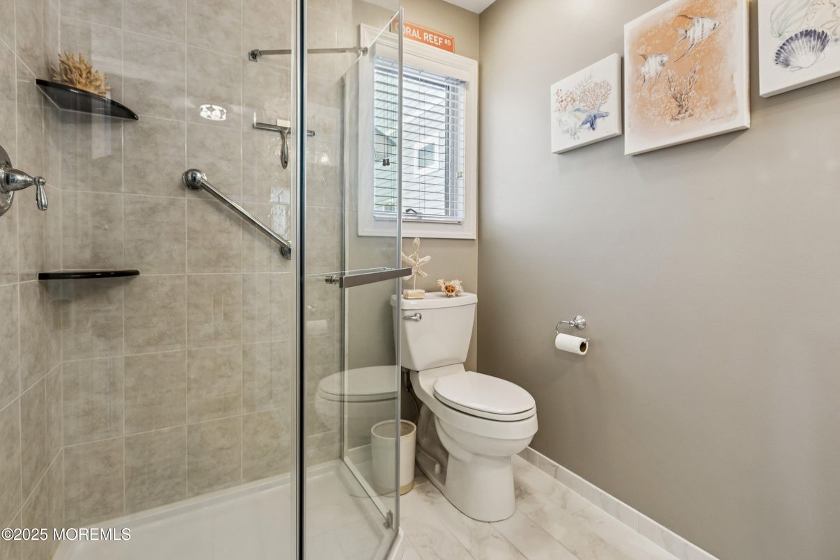 Bathroom, Glass Shower, Interior, Marble