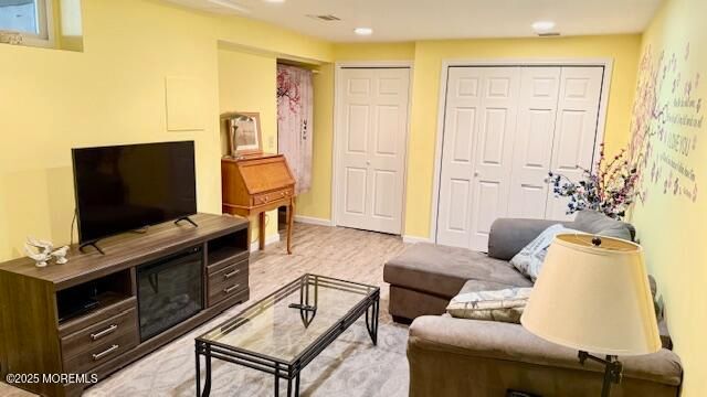 Interior, Living room, Recessed Lighting