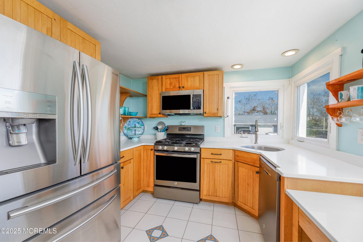 Interior, Kitchen, Recessed Lighting, Stainless Steel Appliances