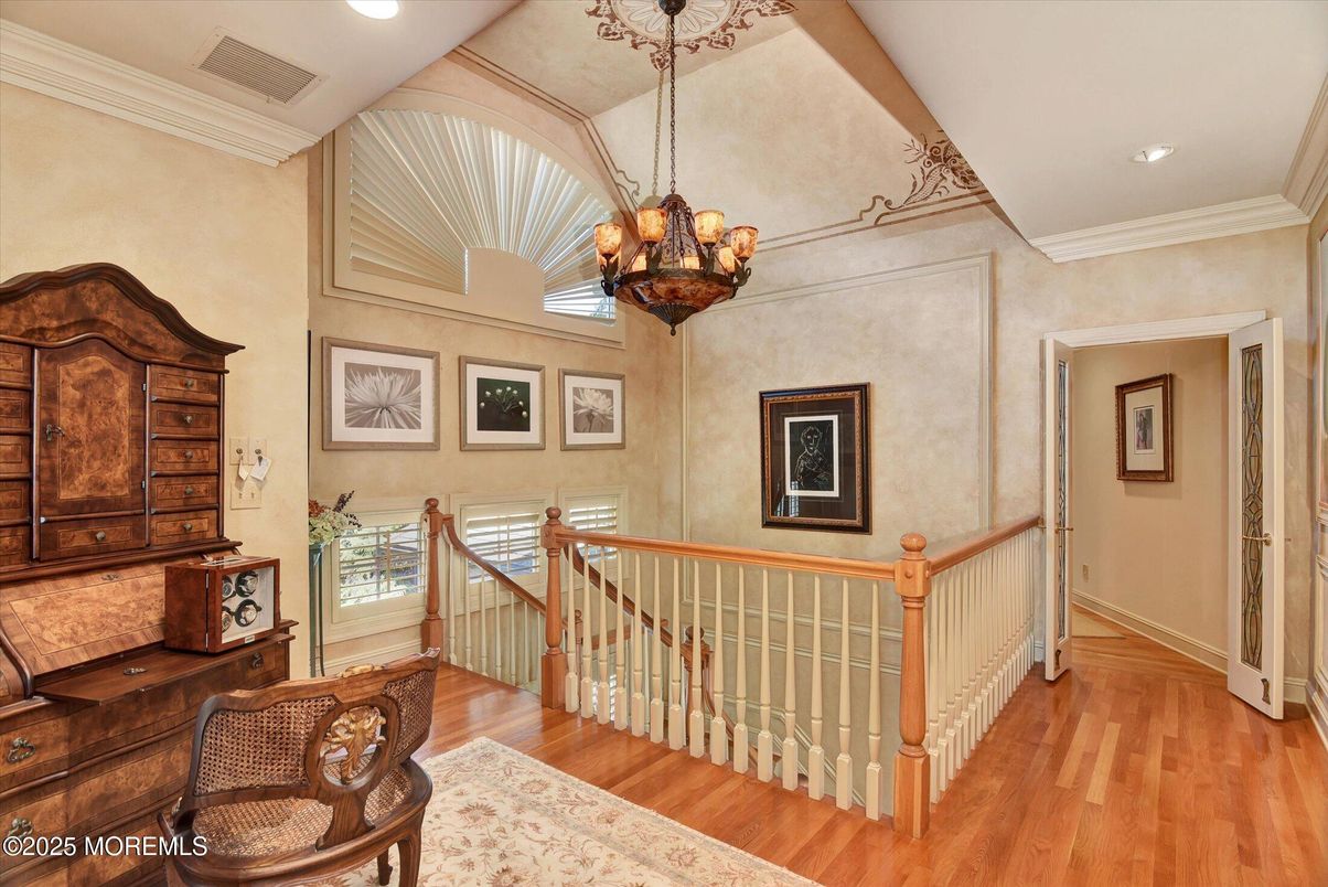 Chandelier, Interior, Recessed Lighting, Wood Texture Flooring