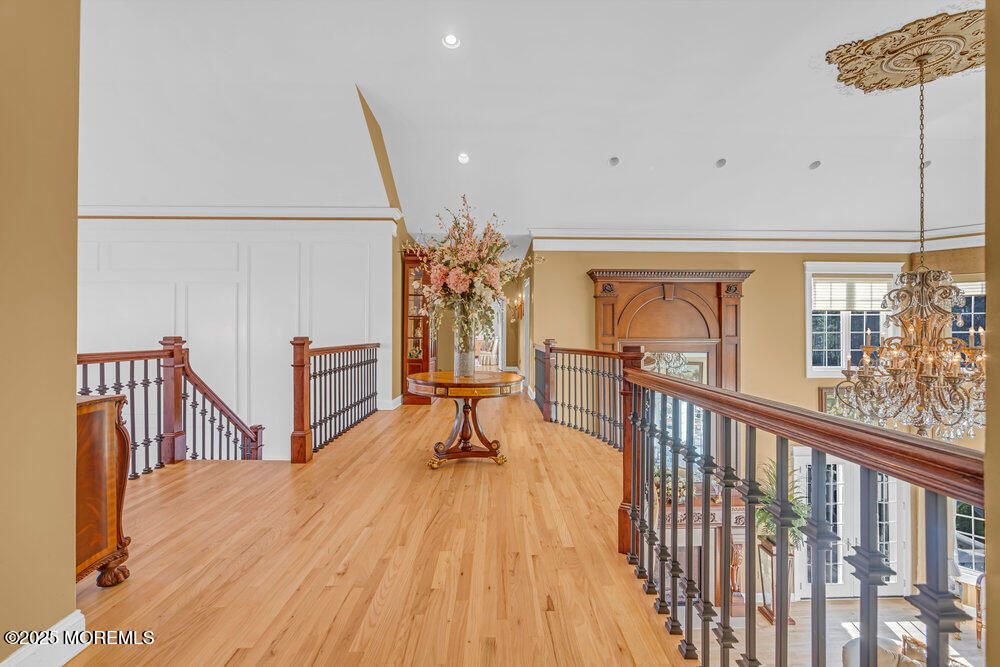 Chandelier, Interior, Recessed Lighting, Wood Texture Flooring