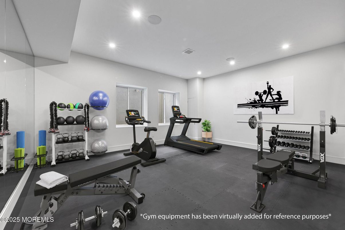 Fitness Equipment, Interior, Recessed Lighting