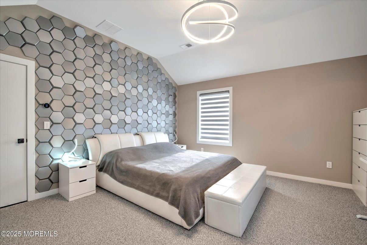 Bedroom, Interior, Pendant Lights