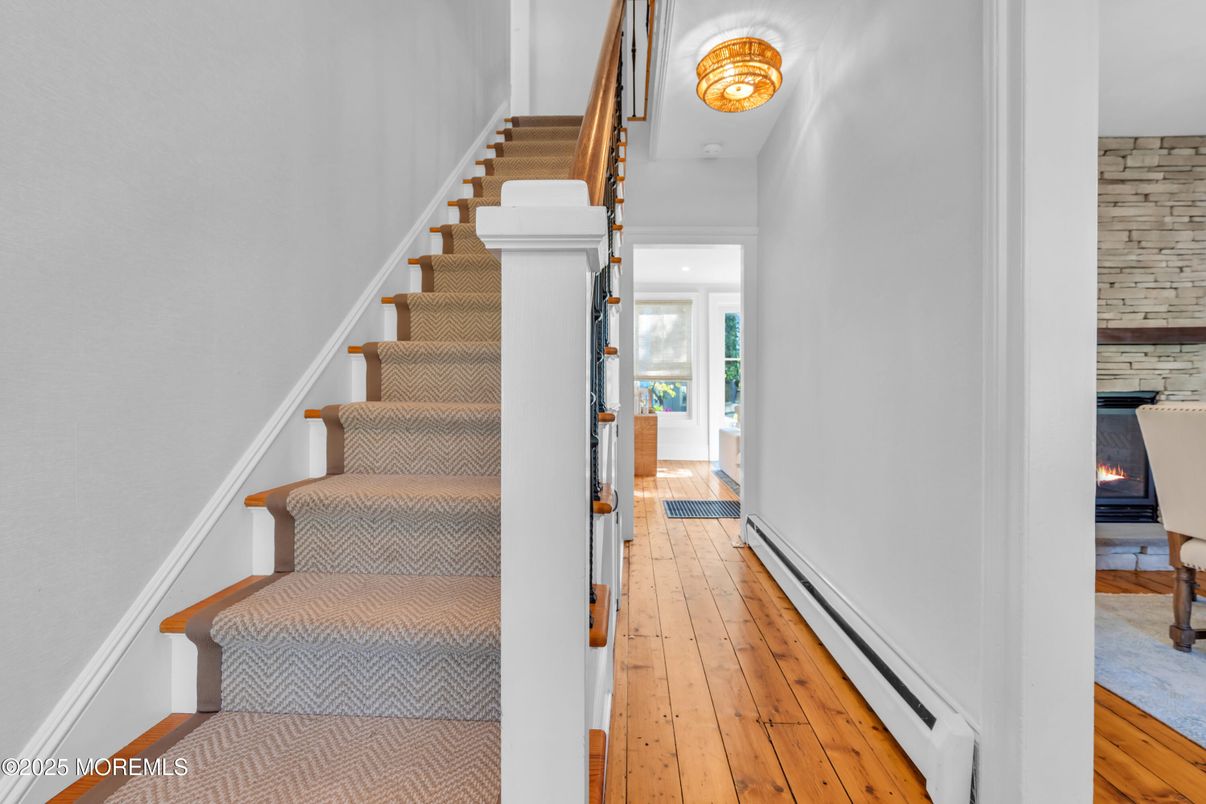 Fireplace, Interior, Wood Texture Flooring