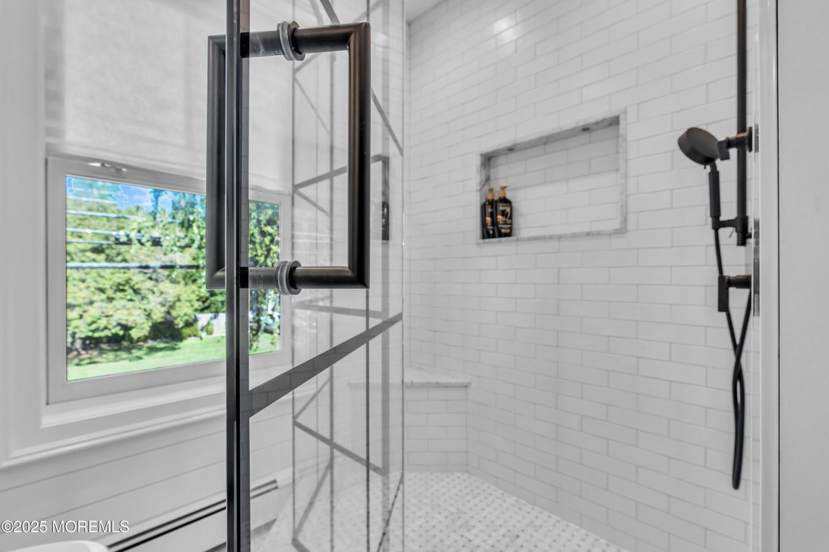 Bathroom, Glass Shower, Interior, Stone Walls