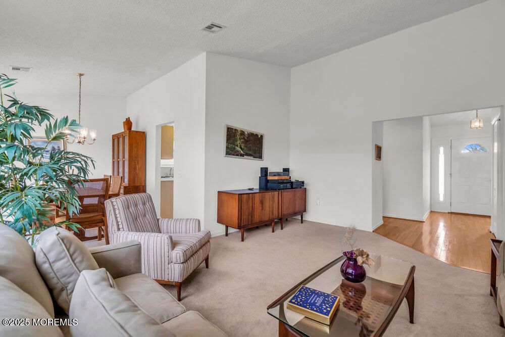 Interior, Living room, Pendant Lights, Wood Texture Flooring