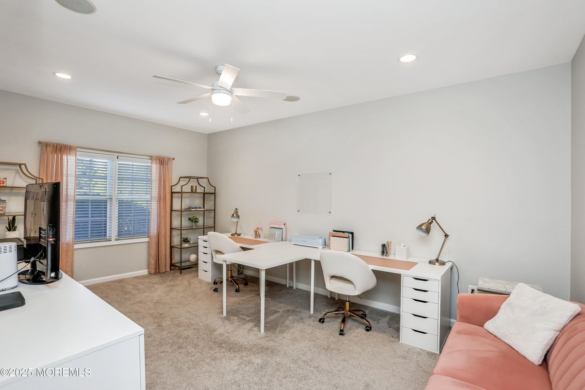Home Office, Interior, Recessed Lighting