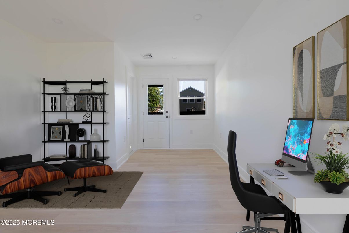 Home Office, Interior, Wood Texture Flooring
