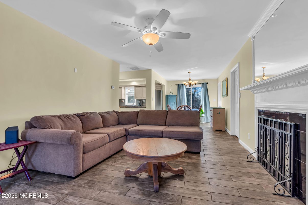 Chandelier, Interior, Living room, Wood Texture Flooring