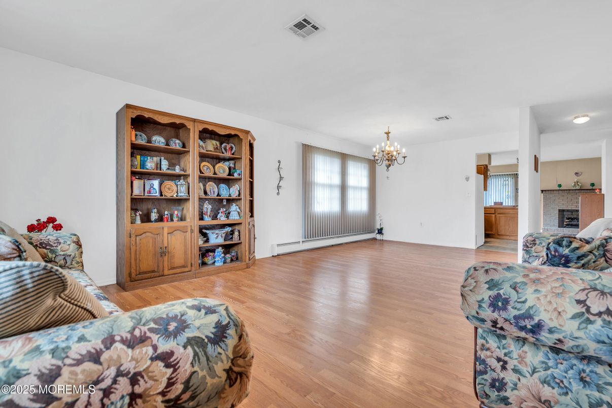 Chandelier, Fireplace, Interior, Wood Texture Flooring