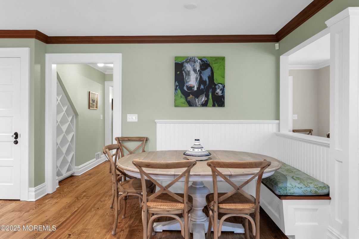 Dining room, Interior, Wood Texture Flooring