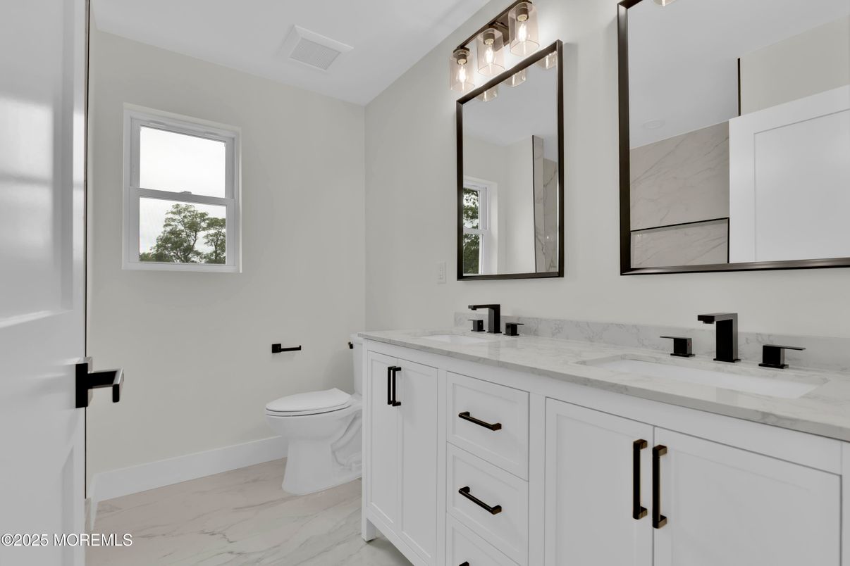 Bathroom, Dual Sink Vanities, Interior, Marble