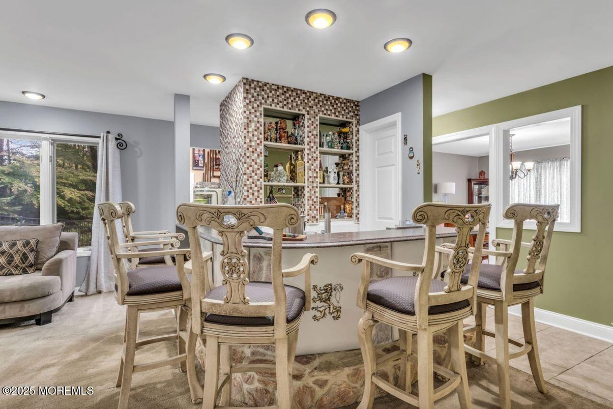 Dining room, Interior, Recessed Lighting