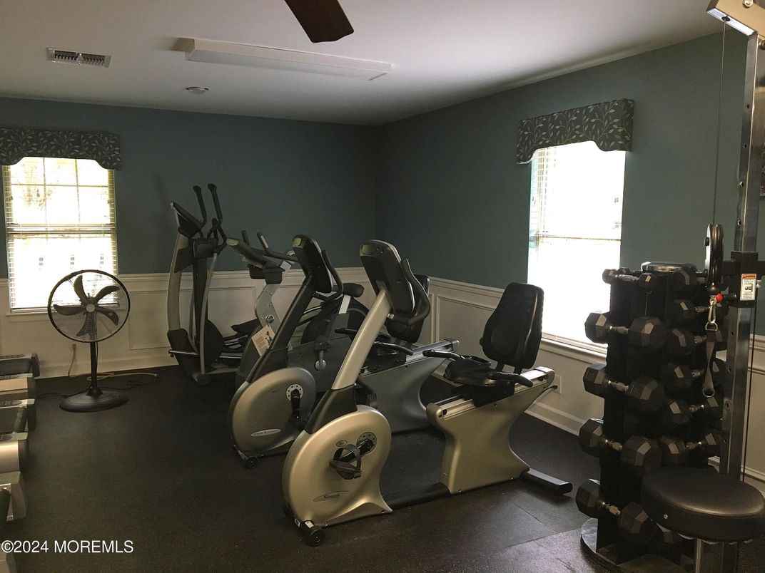 Fitness Equipment, Interior, Recessed Lighting