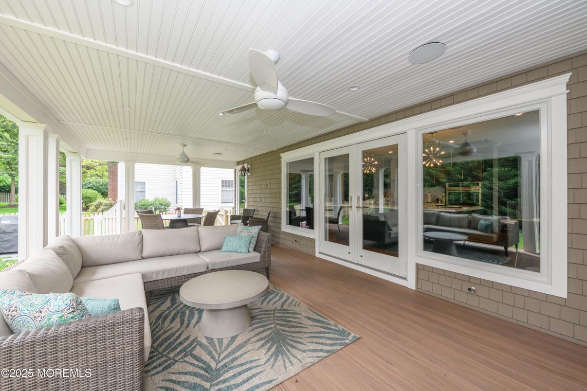 Exterior, Living room, Wood Texture Flooring