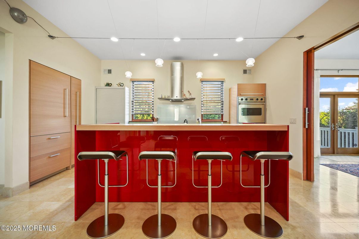 Interior, Kitchen, Pendant Lights, Recessed Lighting, Stainless Steel Appliances