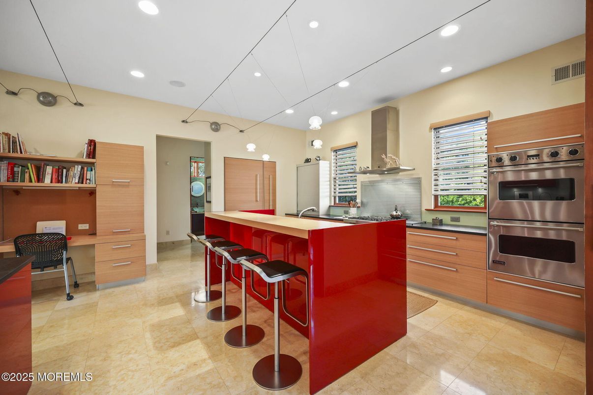 Interior, Kitchen, Pendant Lights, Recessed Lighting, Stainless Steel Appliances