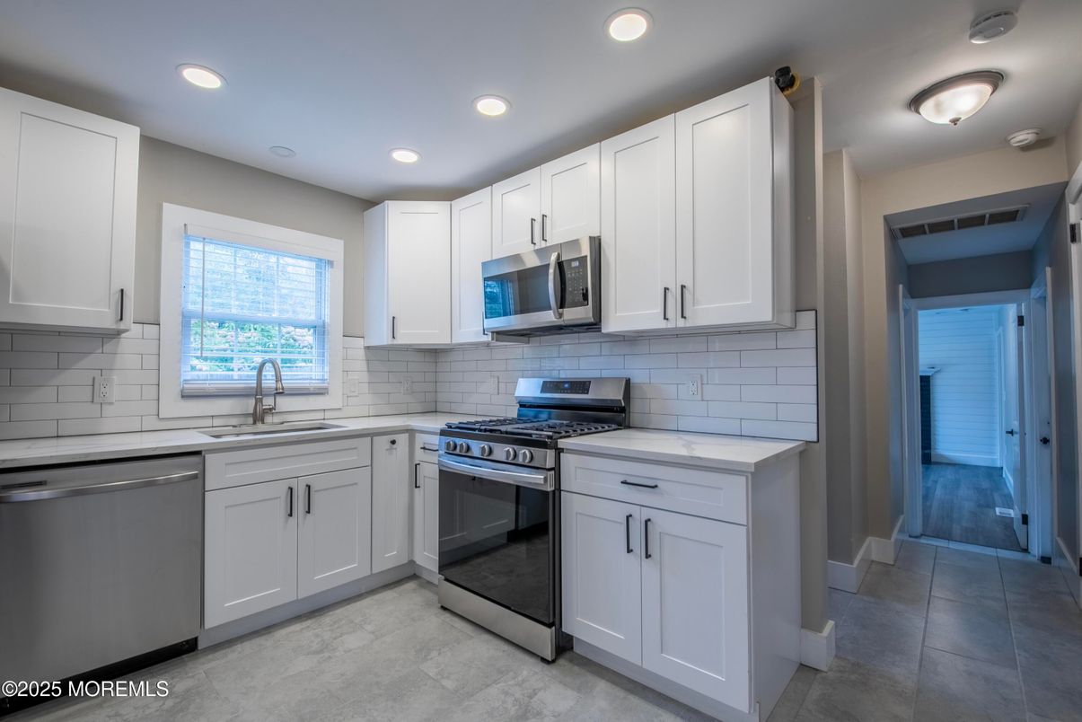 Interior, Kitchen, Recessed Lighting, Stainless Steel Appliances