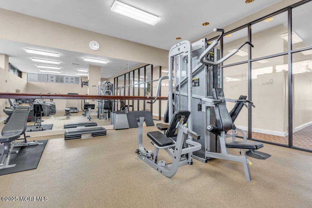 Fitness Equipment, Gym, Interior, Recessed Lighting