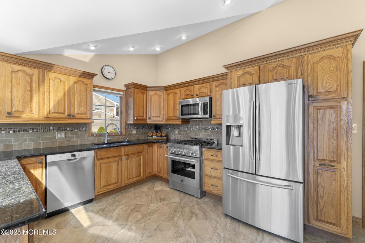 Interior, Kitchen, Recessed Lighting, Stainless Steel Appliances