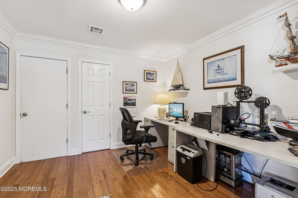 Home Office, Interior, Wood Texture Flooring