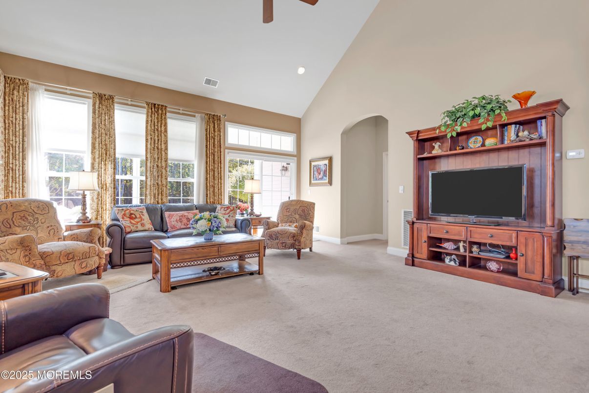 Interior, Living room, Recessed Lighting