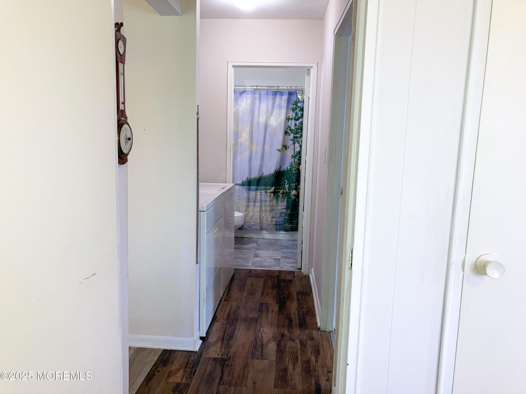 Bathroom, Interior, Wood Texture Flooring