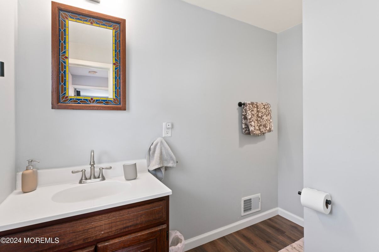 Bathroom, Interior, Wood Texture Flooring