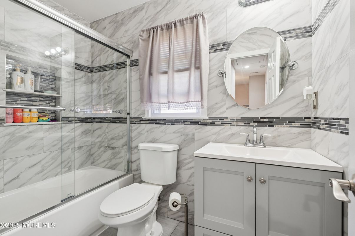 Bathroom, Glass Shower, Interior, Marble Walls