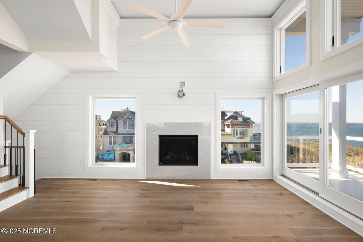 Fireplace, Interior, Water, Wood Texture Flooring